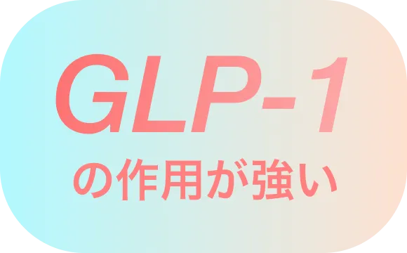 GLP-1の作用が強い